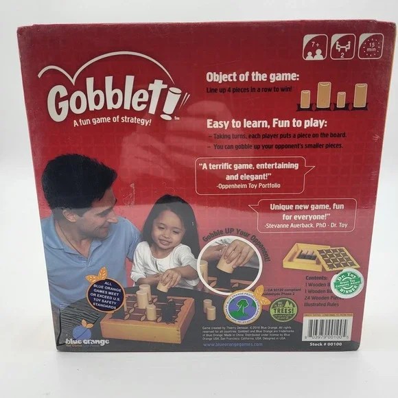 Gobblet! A Fun Game of Strategy Board Game Wooden Box Ages 7+ new sealed - Picture 2 of 10